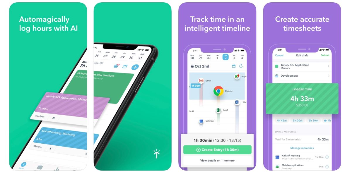 Timely timetracking android