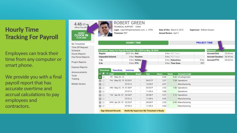 timesheet timesheet reporting software 