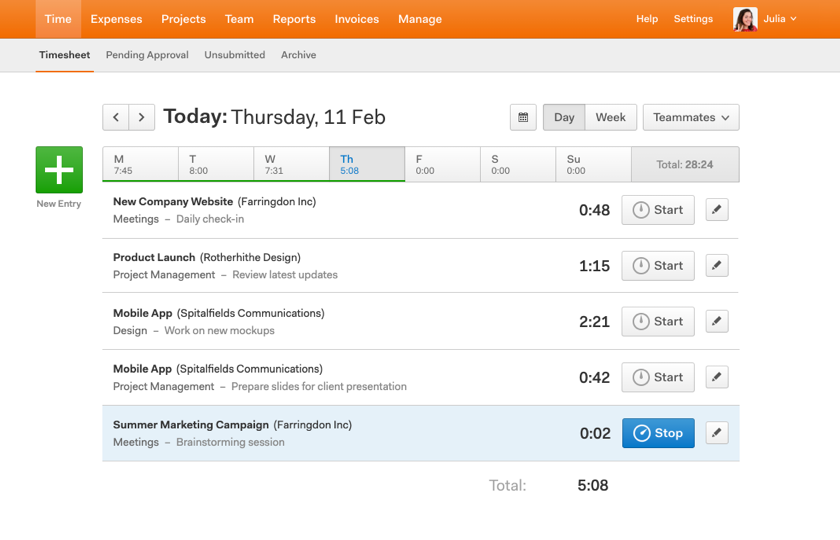 Harvest timesheet software for accountants