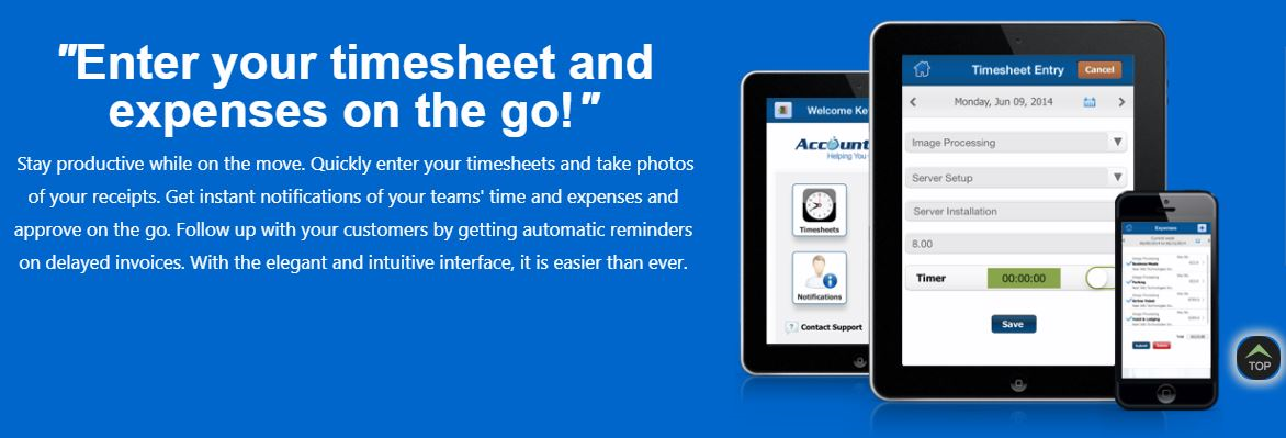 AccountSight time and cost tracking