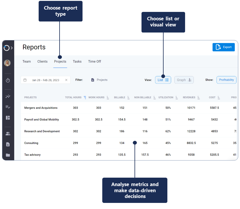 Architects-Project-billable-time-reporting