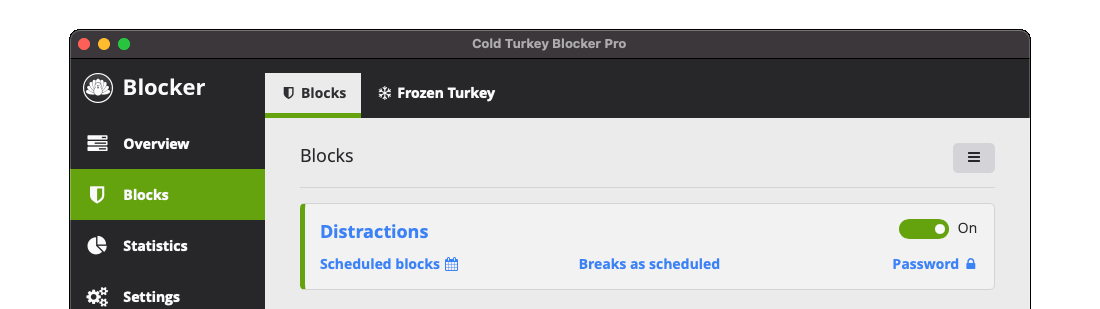 cold turkey best productivity tools