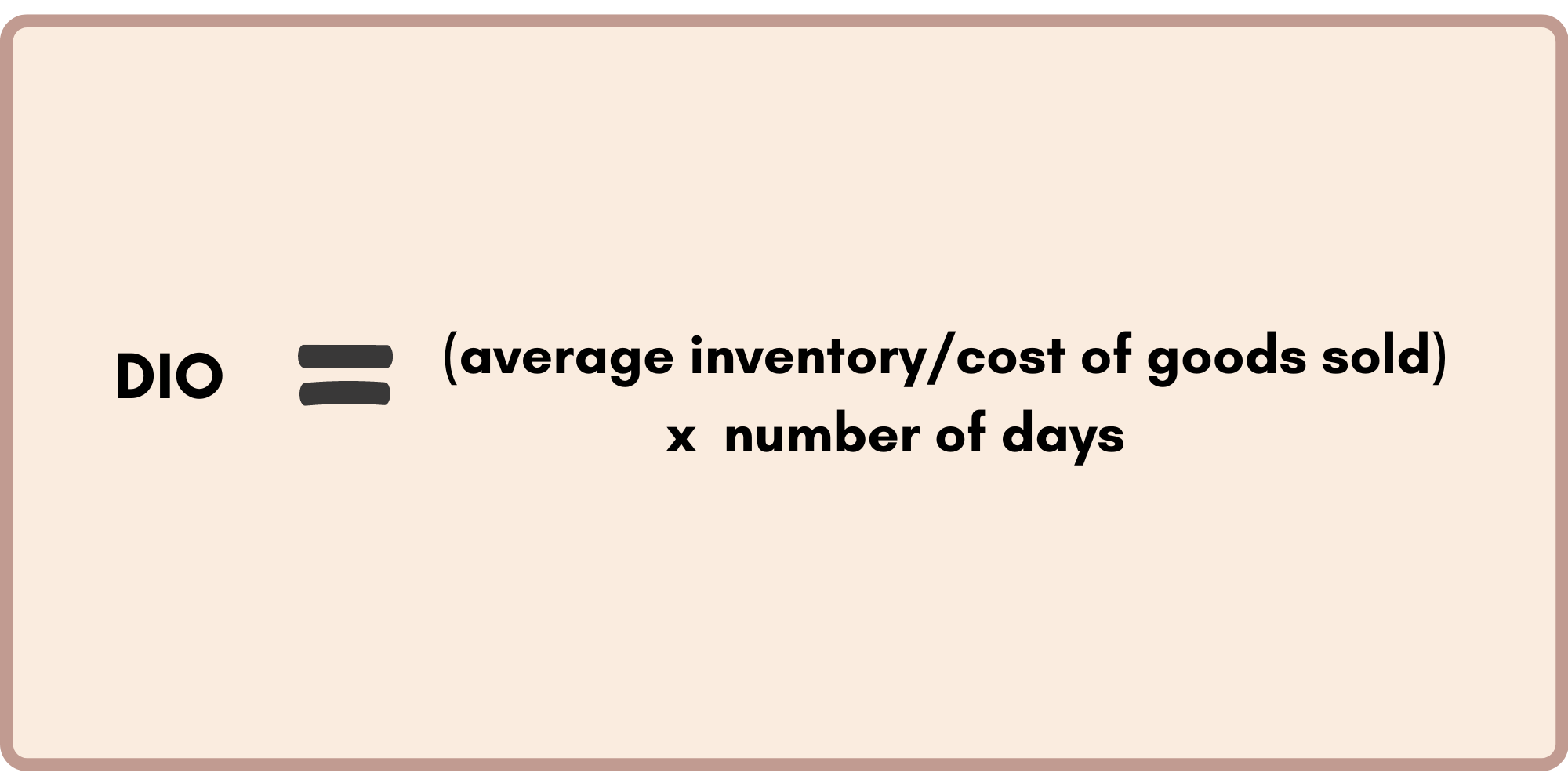 Days Inventory Outstanding