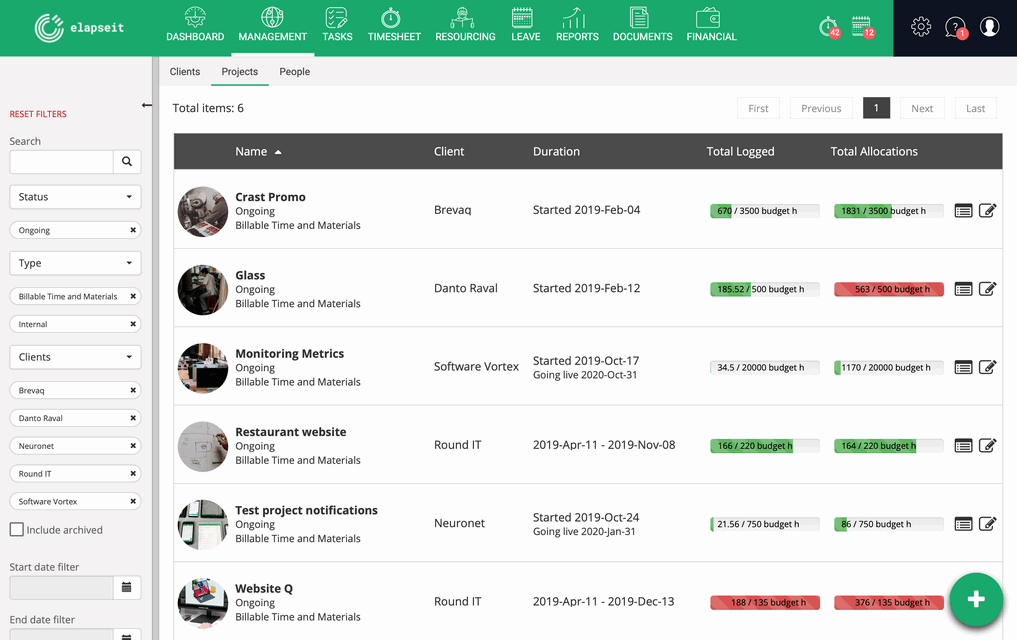 elapseit timesheet tracking app