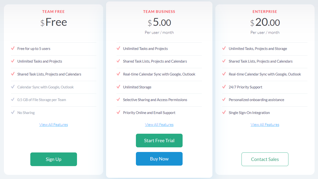 HiTask pricing plan