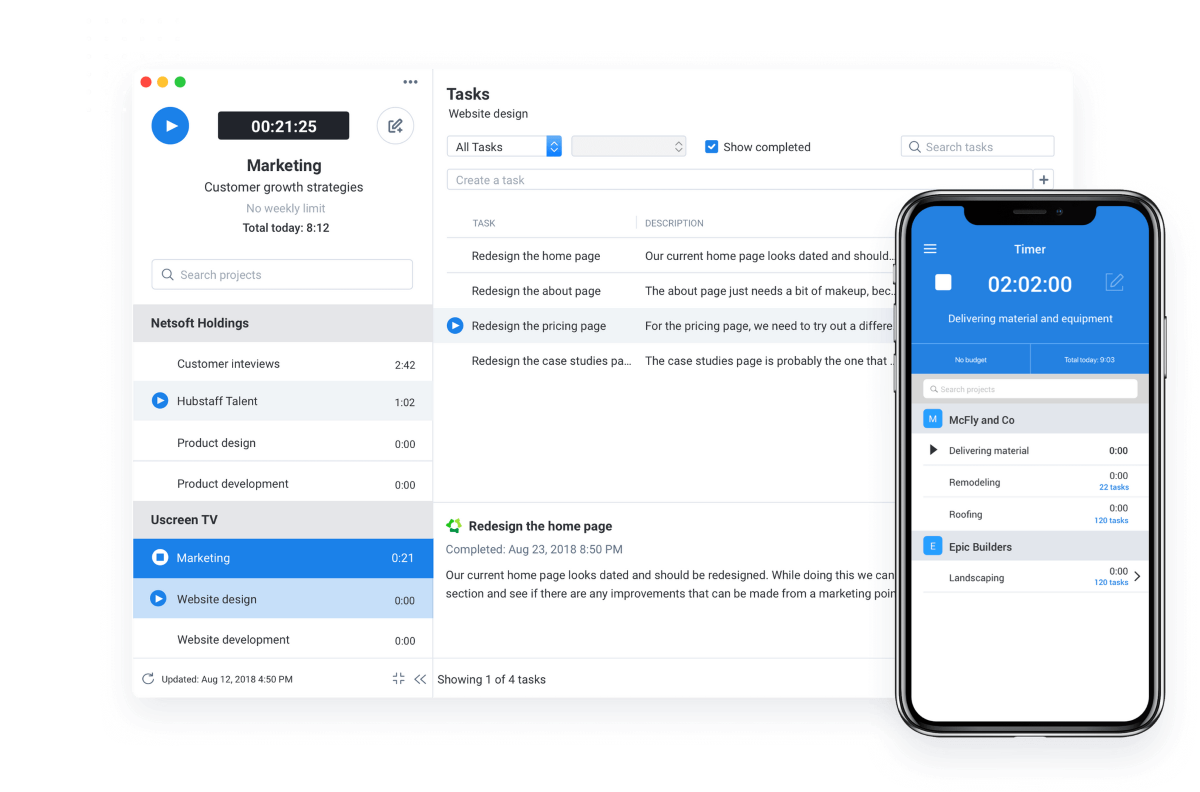 Hubstaff timesheet app