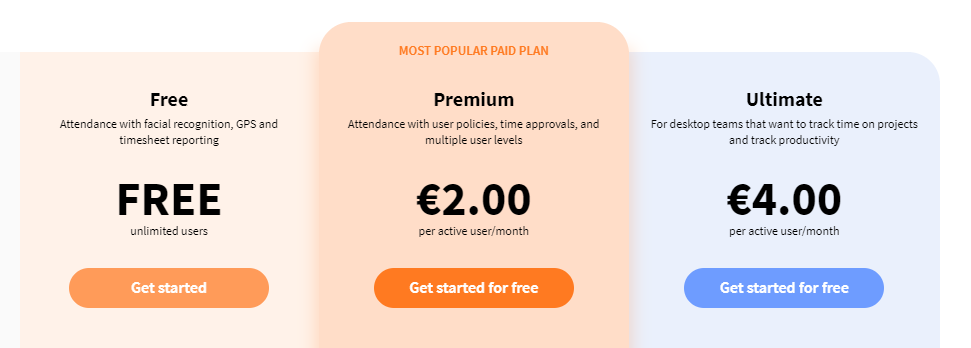 Jibble pricing plan