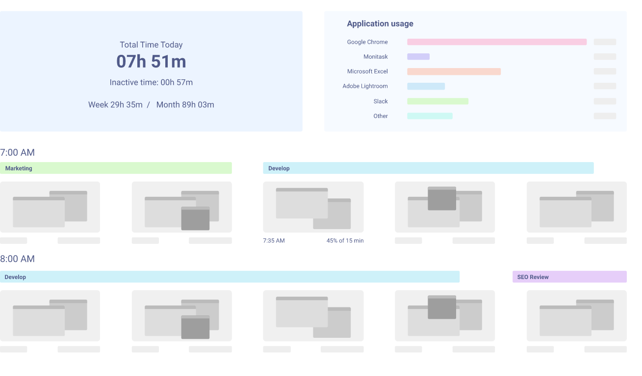 Monitask timesheet tracking app