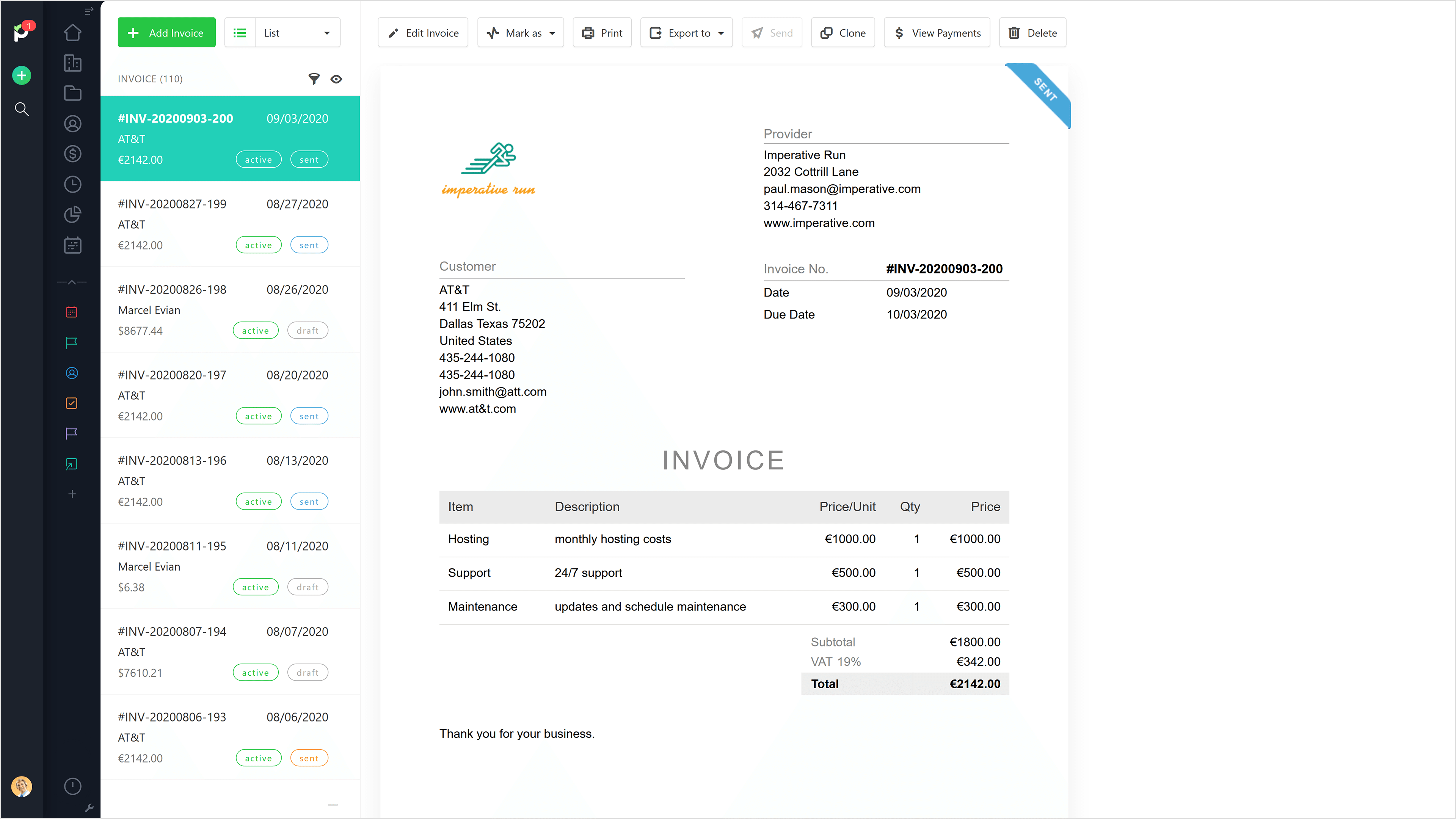 Paymo timesheet for employee