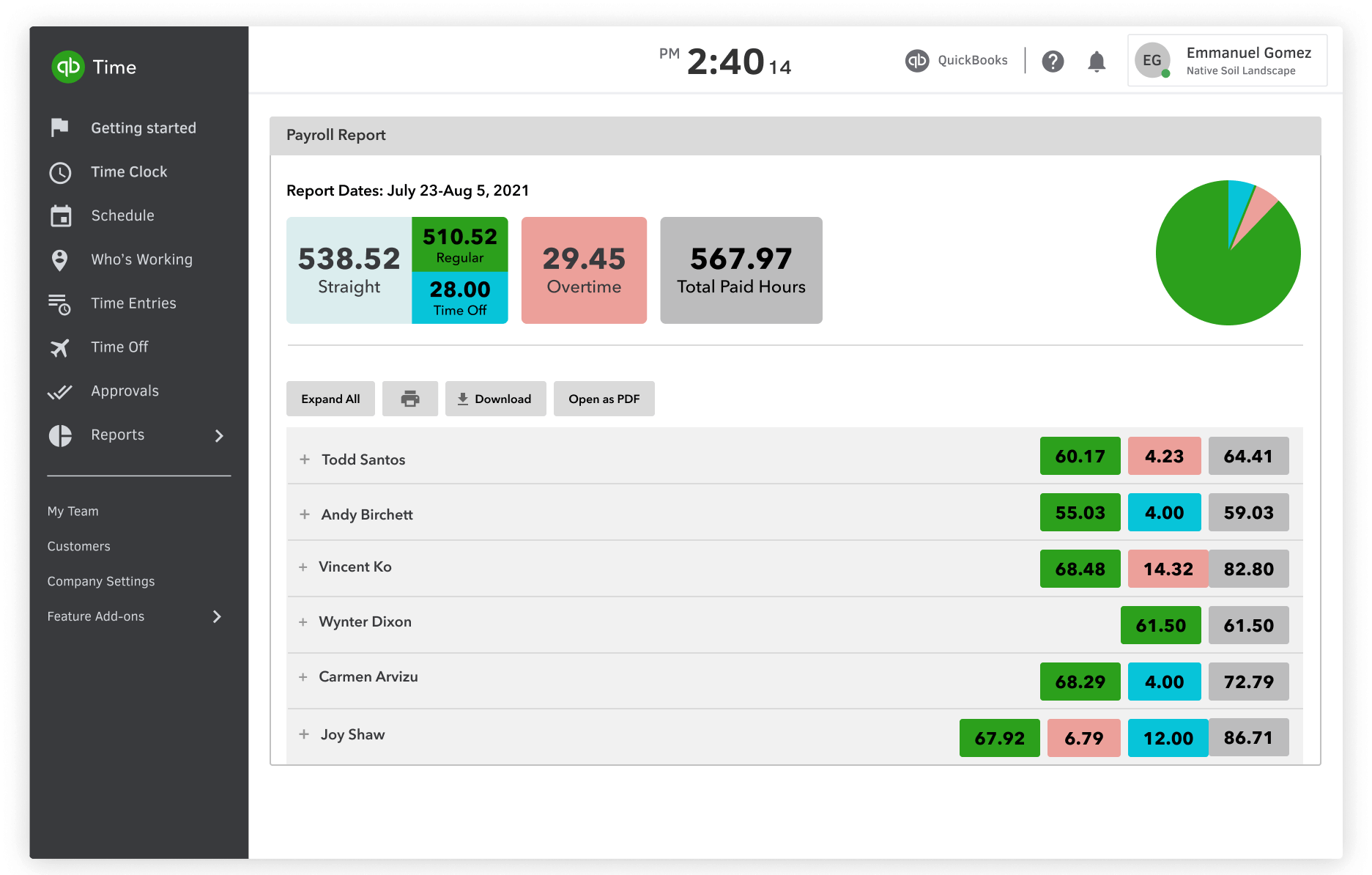 Quickbooks time