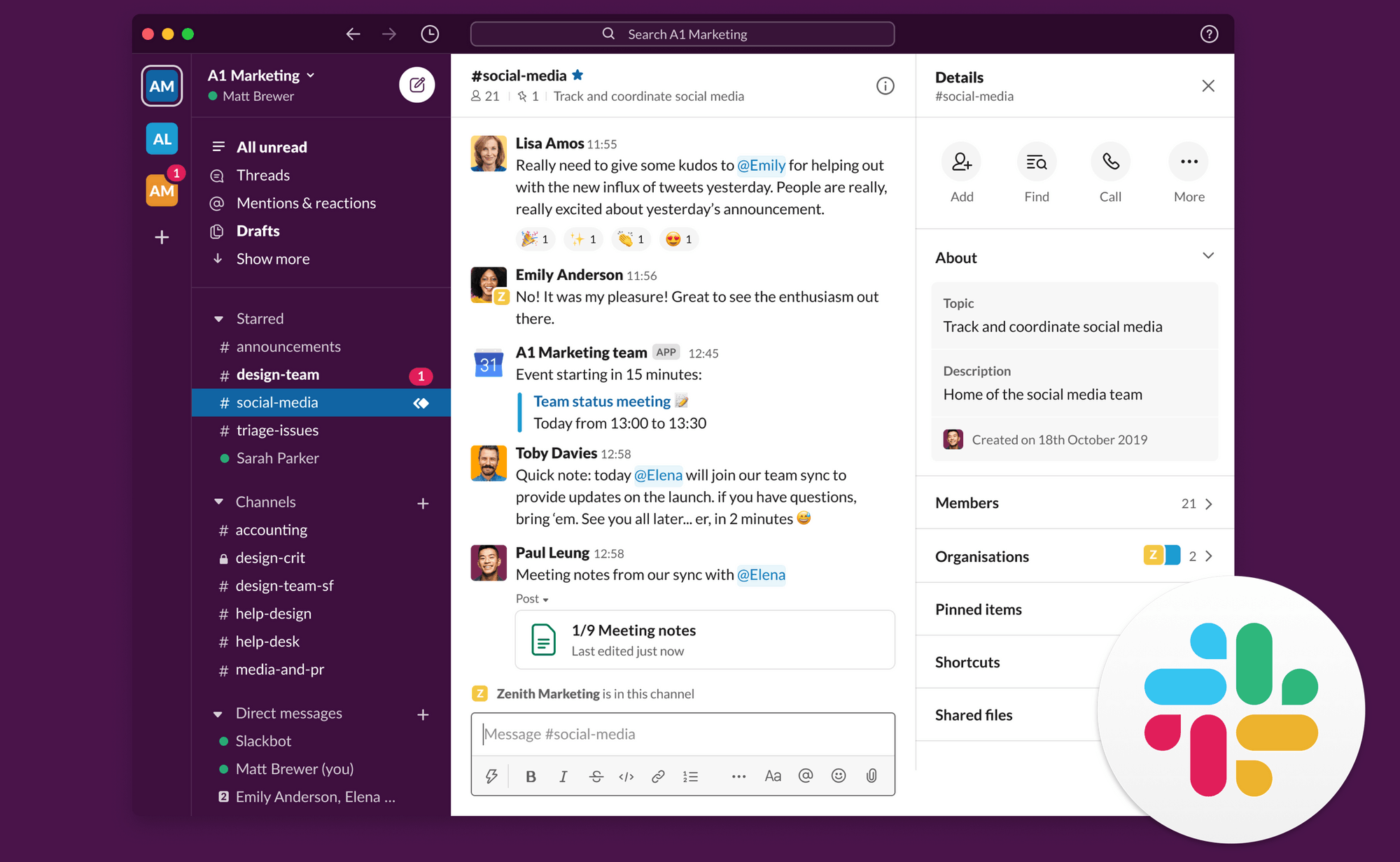 Slack's Time Tracking Features