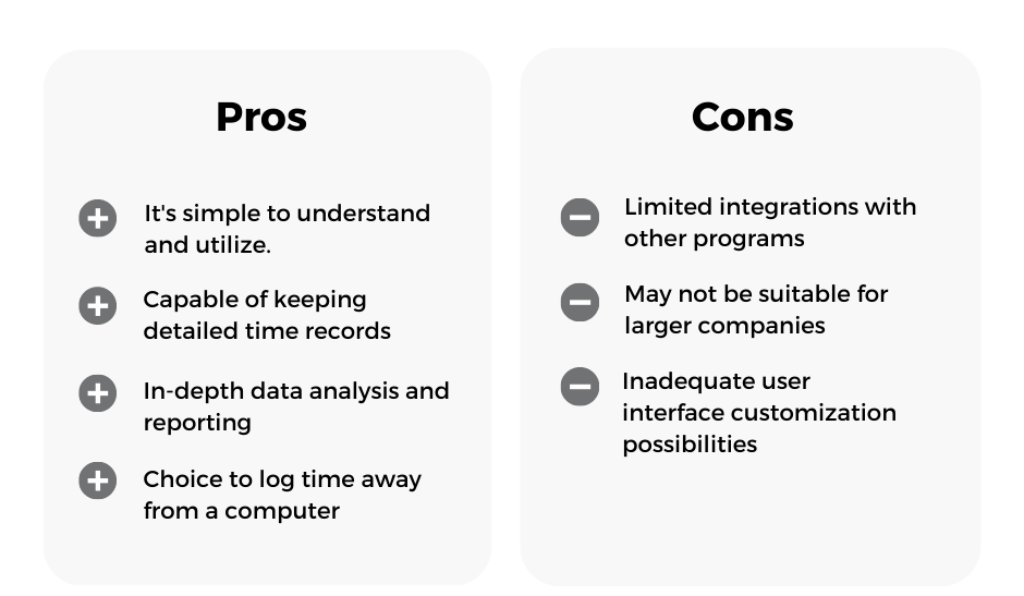 time analytics pros and cons