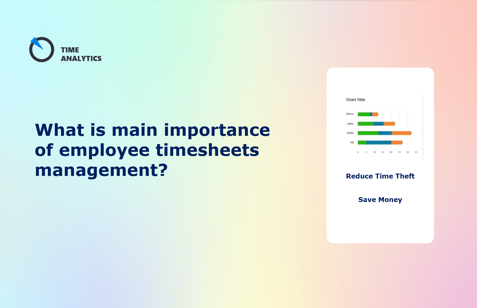 What is main importance of employee timesheets management?